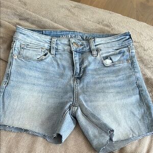 American Eagle Light Blue Denim Shorts